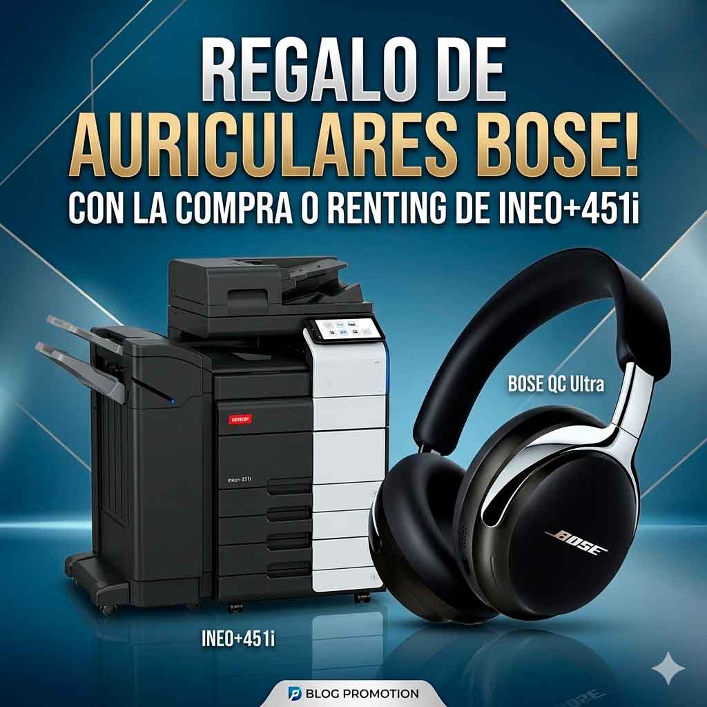 Copiadora con auriculares Bose